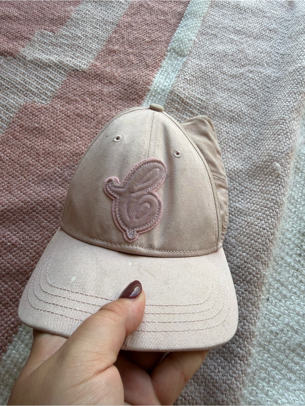 Soft Pink Women's coach Baseball Cap - Embroidered Script Logo